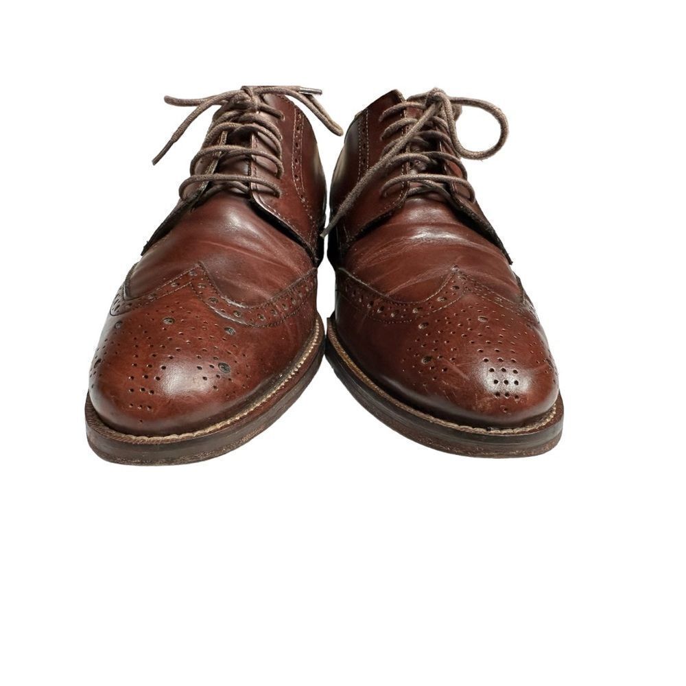 Anthropologie Cole Haan Grand‎ OS Wingtip Oxfords Brown Size 9.5